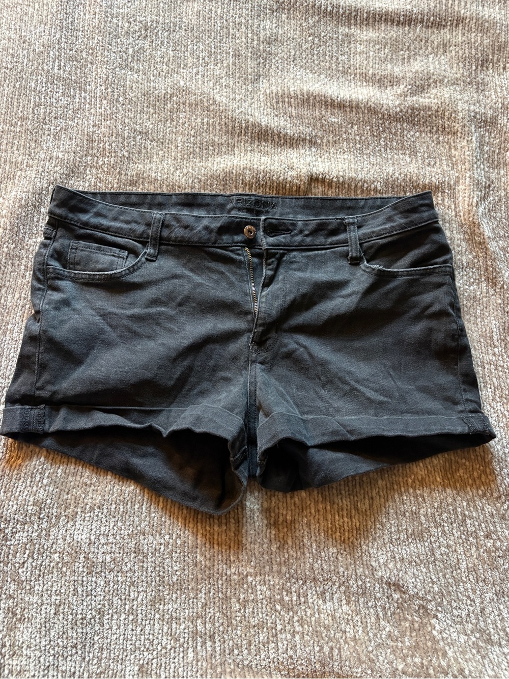 Arizona Jean Co. Size 17 Black Denim Shorts